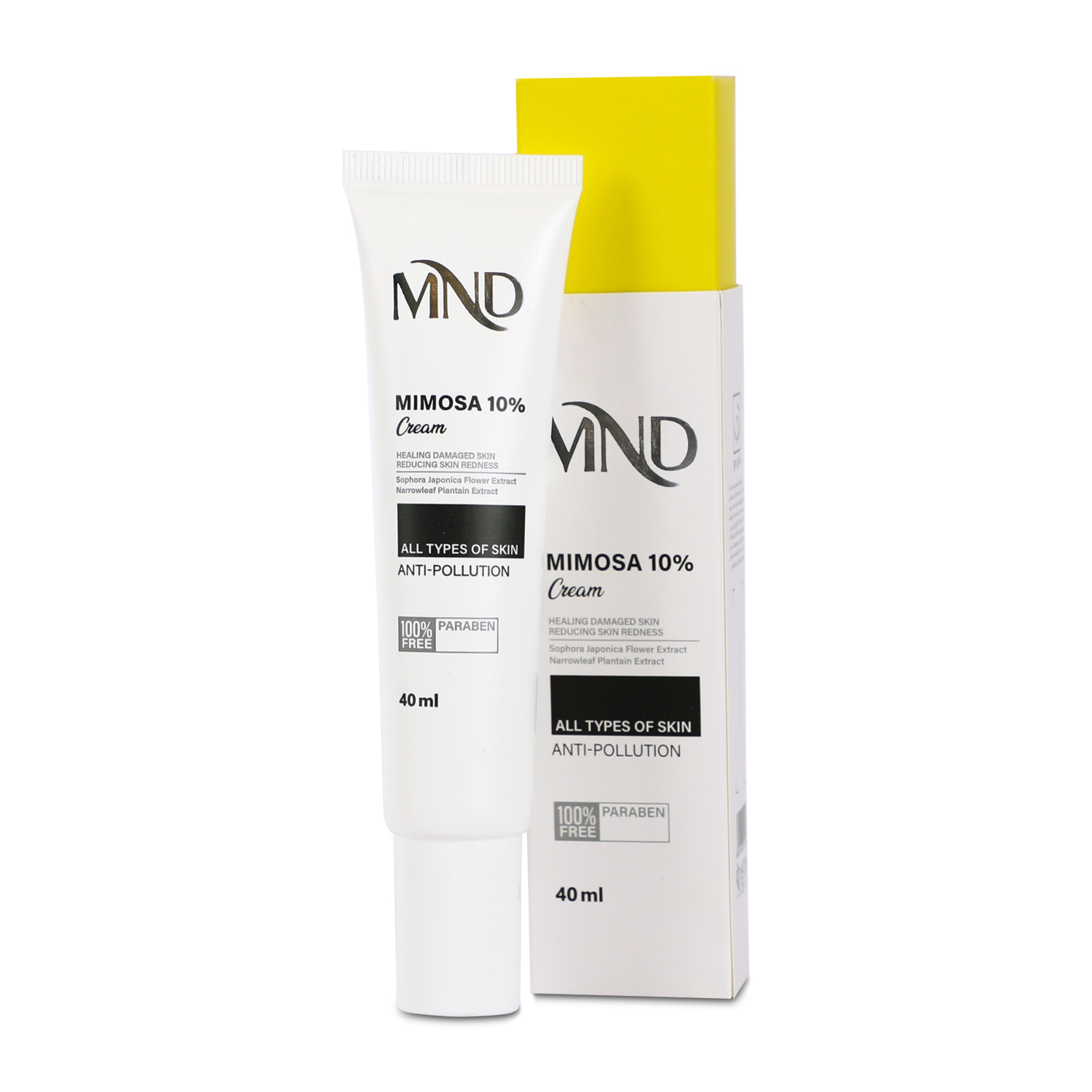 کرم حاوی ۱۰ % میموزا مناسب انواع پوست ام ان دی