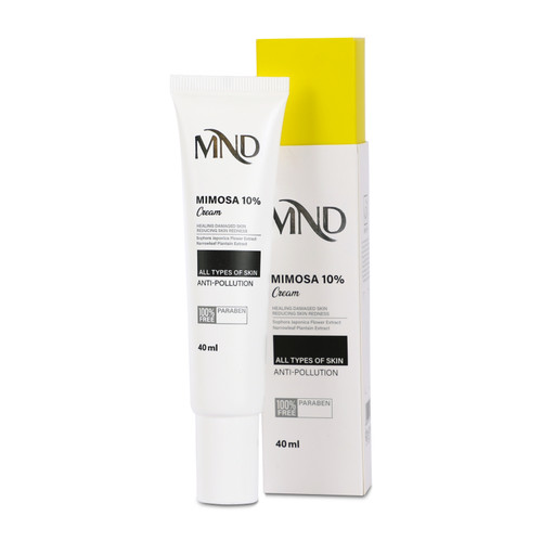 کرم حاوی ۱۰ % میموزا مناسب انواع پوست ام ان دی