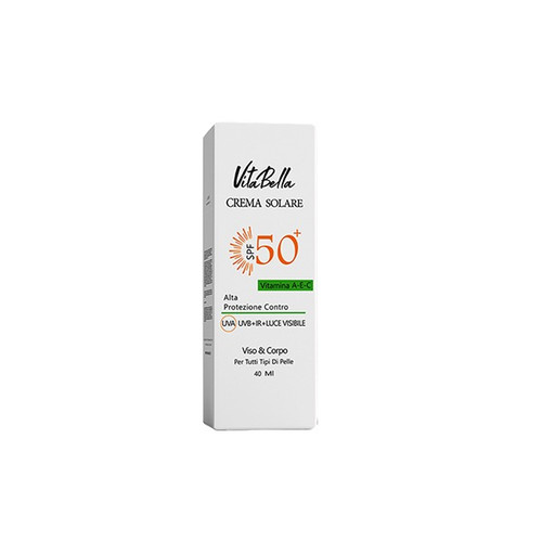 کرم ضد آفتاب ویتابلا spf 50 بی رنگ حجم ۴۰ میل
