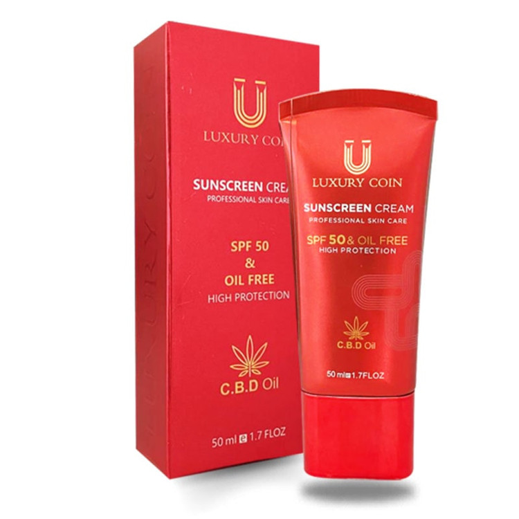 کرم ضد آفتاب spf50 لاکچری کوین 50میلی لیتر