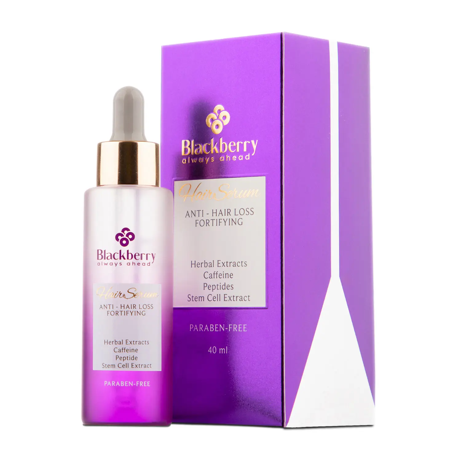 سرم تقویت کننده و ضدریزش مو حاوی عصاره کشت سلولی میوه سیب ۴۰ میلی بلک بری