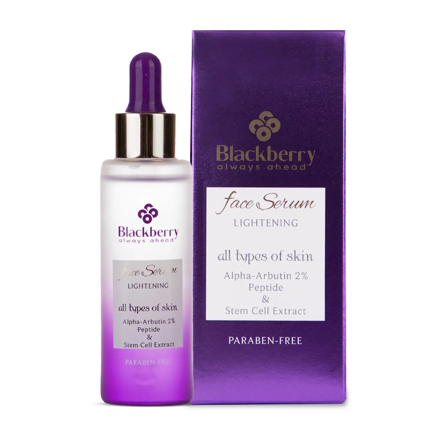 سرم صورت روشن کننده حاوی ۲% آلفاآربوتین بلک بری ۴۰ میلی لیتر