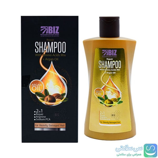 شامپو تقویت کننده موی سر حاوی روغن آرگان دکتر بیز