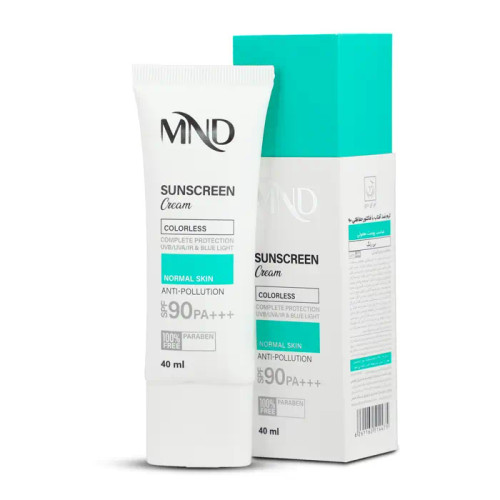 کرم ضد آفتاب با فاکتور حفاظتی 90 (SPF 90) مناسب پوست معمولی بی رنگ ام ان دی 40 میلیلیتر