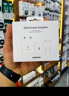 شارژر سامسونگ 3 پین 45 وات سوپرفست اورجینال +با کابل 1.8 متر اورجینال (اصل)